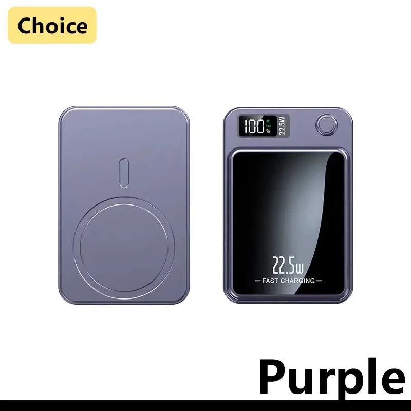 Magnetic Wireless Power Bank 100000mAh 22.5W Fast Charging External Battery Charger for Huawei Samsung iPhone 12PD 20W Powerbank